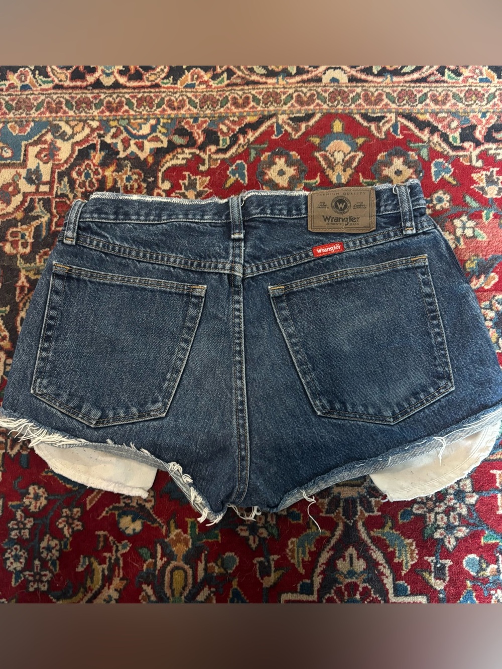 Vintage Wrangler Classic Dark Blue Denim Cutoff Shorts